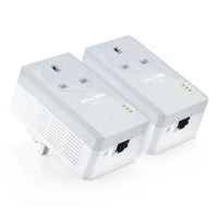 CSH Online Shop TP-LINK (TL-PA4010P KIT) AV600 10/100 Powerline Adapter Kit, 1-Port, AC Pass Through TP-LINK