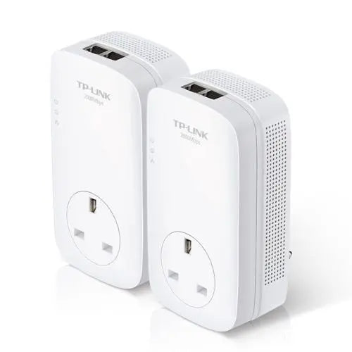 CSH Online Shop TP-LINK (TL-PA9020P KIT) AV2000 GB Powerline Adapter Kit, AC Pass Through, 2 Ports TP-LINK