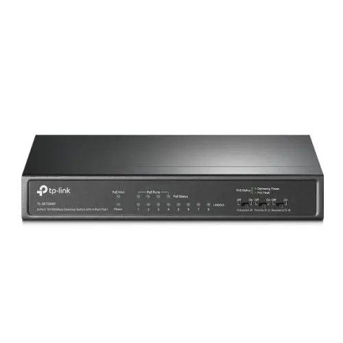 CSH Online Shop TP-LINK (TL-SF1008P) 8-Port 10/100Mbps Unmanaged Desktop Switch, 4-Port PoE+, Steel Case TP-LINK