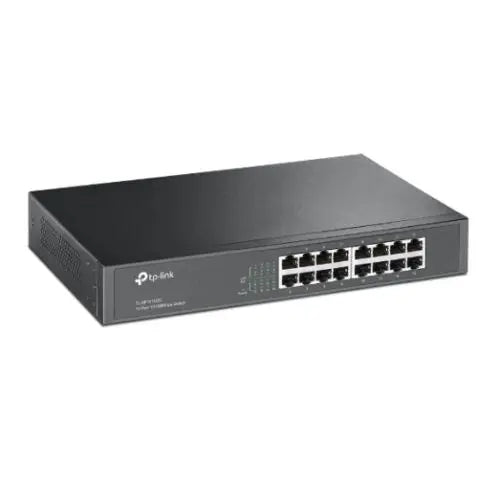 CSH Online Shop TP-LINK (TL-SF1016DS) 16-Port 10/100Mbps Unmanaged Desktop/Rackmount Switch, 13-inch Steel Case TP-LINK