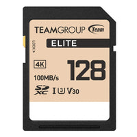 CSH Online Shop Team 128GB Elite A1 Micro SDXC Card with SD Adapter, UHS-I Class 3, U3, A1 App Performance, 100MB/s TEAM