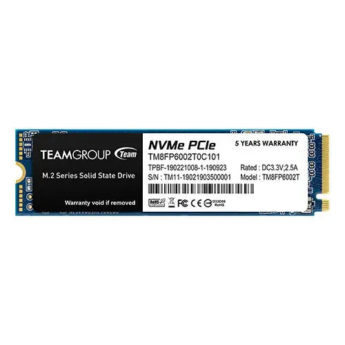 CSH Online Shop Team 2TB MP33 M.2 NVMe Gen3 SSD, M.2 2280, PCIe3, R/W 1800/1500 MB/s TEAM
