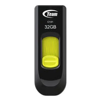 CSH Online Shop Team 32GB C141 Yellow USB 2.0 Memory Pen, Retractable Design, Ultra-thin 9.5mm TEAM