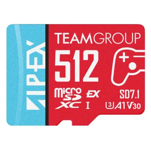 CSH Online Shop Team 512GB Apex SD7.1 MicroSDXC Express Card, Nintendo Switch 2 Ready, 800MB/s TEAM