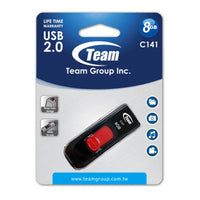 Team C141 8GB USB 2.0 Red USB Flash Drive