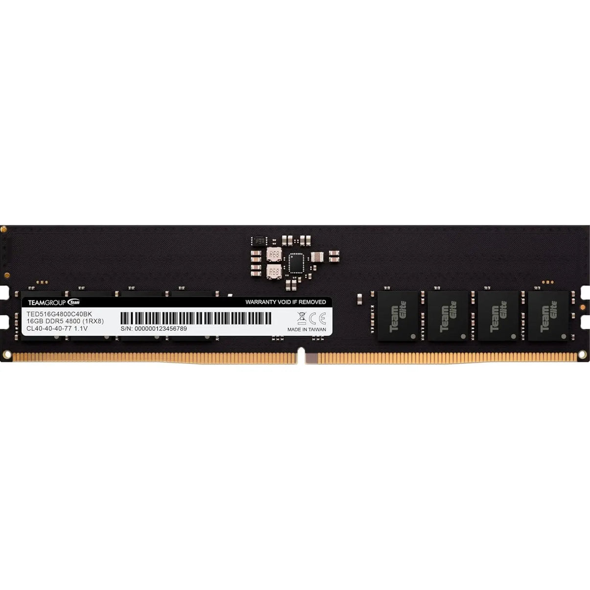 Team ELITE 16GB No Heatsink (1 x 16GB) DDR5 4800MHz DIMM System Memory