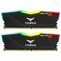 CSH Online Shop Team T-Force Delta RGB 16GB Kit (2 x 8GB), DDR4, 3200MHz (PC4-25600), CL16, XMP 2.0, DIMM Memory, Black TEAM