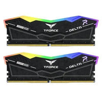 CSH Online Shop Team T-Force Delta RGB 64GB Kit (2 x 32GB), DDR5, 6400MHz (PC5-51200), CL40, ECC, AMD EXPO & XMP 3.0, PMIC, DIMM Memory, Black TEAM