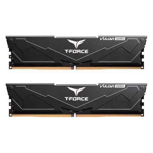 CSH Online Shop Team T-Force Vulcan 32GB Kit (2 x 16GB), DDR5, 6400MHz (PC5-5120), CL40, ECC, XMP 3.0, PMIC, DIMM Memory, Black TEAM