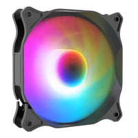 CSH Online Shop Vida Pulsar 12cm ARGB Fan for Vida GENESIS & TYPHOON Cases, 9 LEDs, Hydraulic Bearing, 1200 RPM, 4-pin (Daisy Chain Header), Black VIDA
