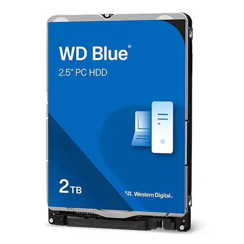CSH Online Shop WD 2.5", 2TB, SATA3, Blue Mobile Hard Drive, 5400RPM, 128MB Cache, 7mm, OEM WD