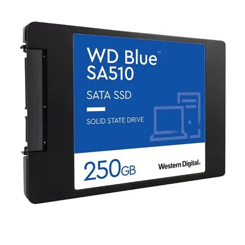 CSH Online Shop WD 250GB Blue SA510 G3 SSD, 2.5", SATA3, R/W 555/440 MB/s, 80K/78K IOPS, 7mm WD