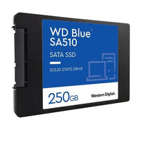 CSH Online Shop WD 250GB Blue SA510 G3 SSD, 2.5", SATA3, R/W 555/440 MB/s, 80K/78K IOPS, 7mm WD