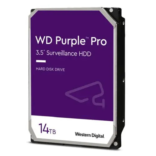 CSH Online Shop WD 3.5", 14TB, SATA3, Purple Pro Surveillance Hard Drive, 7200RPM, 512MB Cache, OEM WD