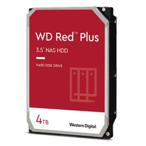CSH Online Shop WD 3.5", 4TB, SATA3, Red Plus NAS Hard Drive, 5400RPM, 256MB Cache, OEM WD