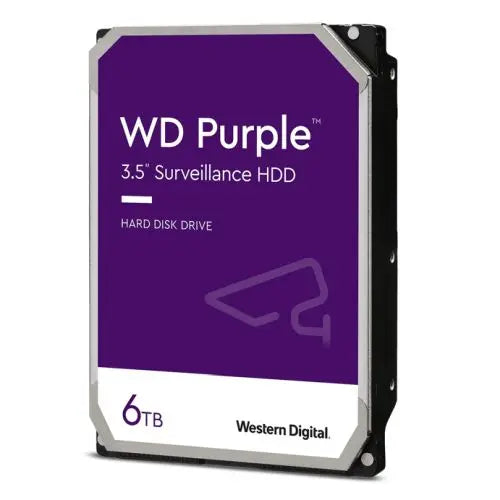 CSH Online Shop WD 3.5", 6TB, SATA3, Purple Surveillance Hard Drive, 256MB Cache, OEM WD
