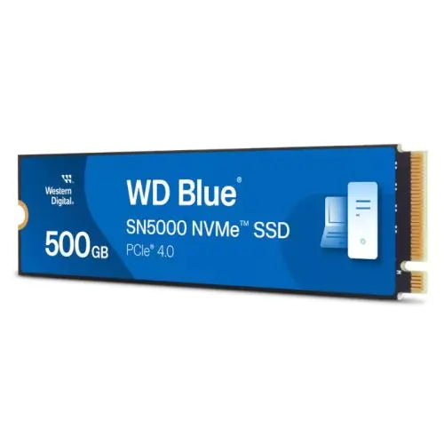 CSH Online Shop WD 500GB Blue SN5000 M.2 NVMe Gen4 SSD, M.2 2280, PCIe4, 3D NAND TLC, R/W 5000/4000 MB/s, 460K/770K IOPS WD