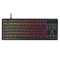 CSH Online Shop Corsair K55 CORE TKL Tenkeyless RGB Membrane Gaming Keyboard, USB, 8-Zone RGB, 12-Key Rollover, Dedicated Media Keys CORSAIR