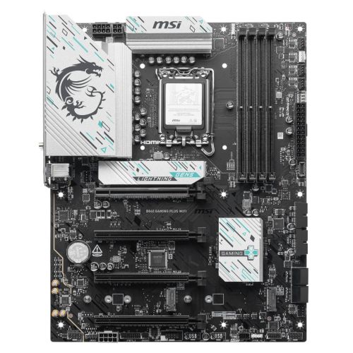 CSH Online Shop MSI B860 GAMING PLUS WIFI, Intel B860, 1851, ATX, 4 DDR5, HDMI, DP, TB4, Wi-Fi 7, 5G LAN, 3x M.2 MSI