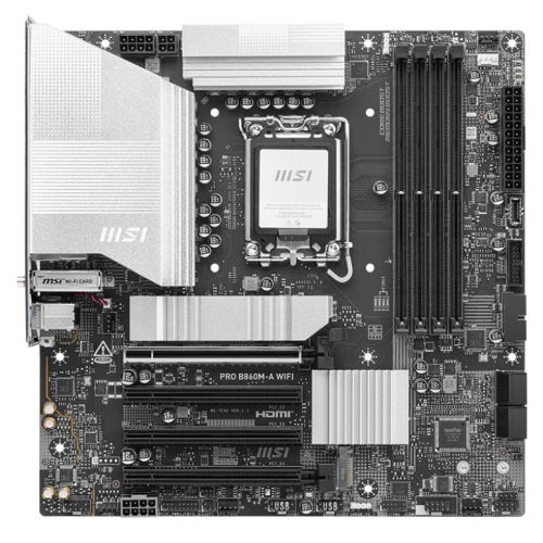 CSH Online Shop MSI PRO B860M-A WIFI, Intel B860, 1851, Micro ATX, 4 DDR5, HDMI, DP, TB4, Wi-Fi 7, 5G LAN, 3x M.2 MSI
