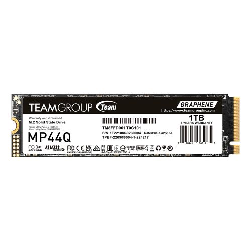 CSH Online Shop Team 1TB MP44Q M.2 NVMe Gen4 SSD, M.2 2280, PCIe4, R/W 7000/5900 MB/s, Heat Dissipating Graphene Label TEAM