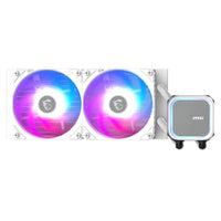 CSH Online Shop MSI MAG CORELIQUID A13 240mm Liquid CPU Cooler, 2x CycloBlade 7 ARGB PWM Fans, ARGB Cooling Block, White MSI