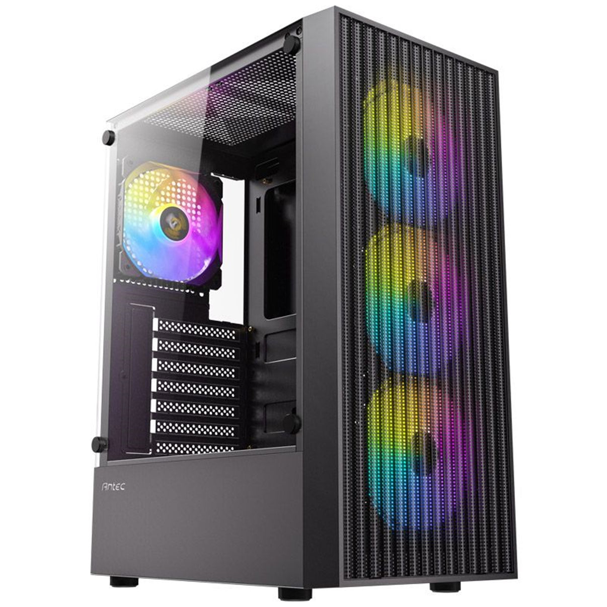 Antec AX27 RGB Elite Mid-Tower Gaming PC Case with Tempered Glass