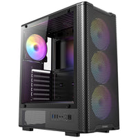 Antec VX310 ARGB  Mid-Tower Gaming PC Case - Pre-Installed 4 x 120mm ARGB Fans
