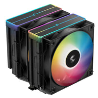 DeepCool AG620 BK ARGB V2 Dual-Tower CPU Air Cooler with 120mm ARGB Fans