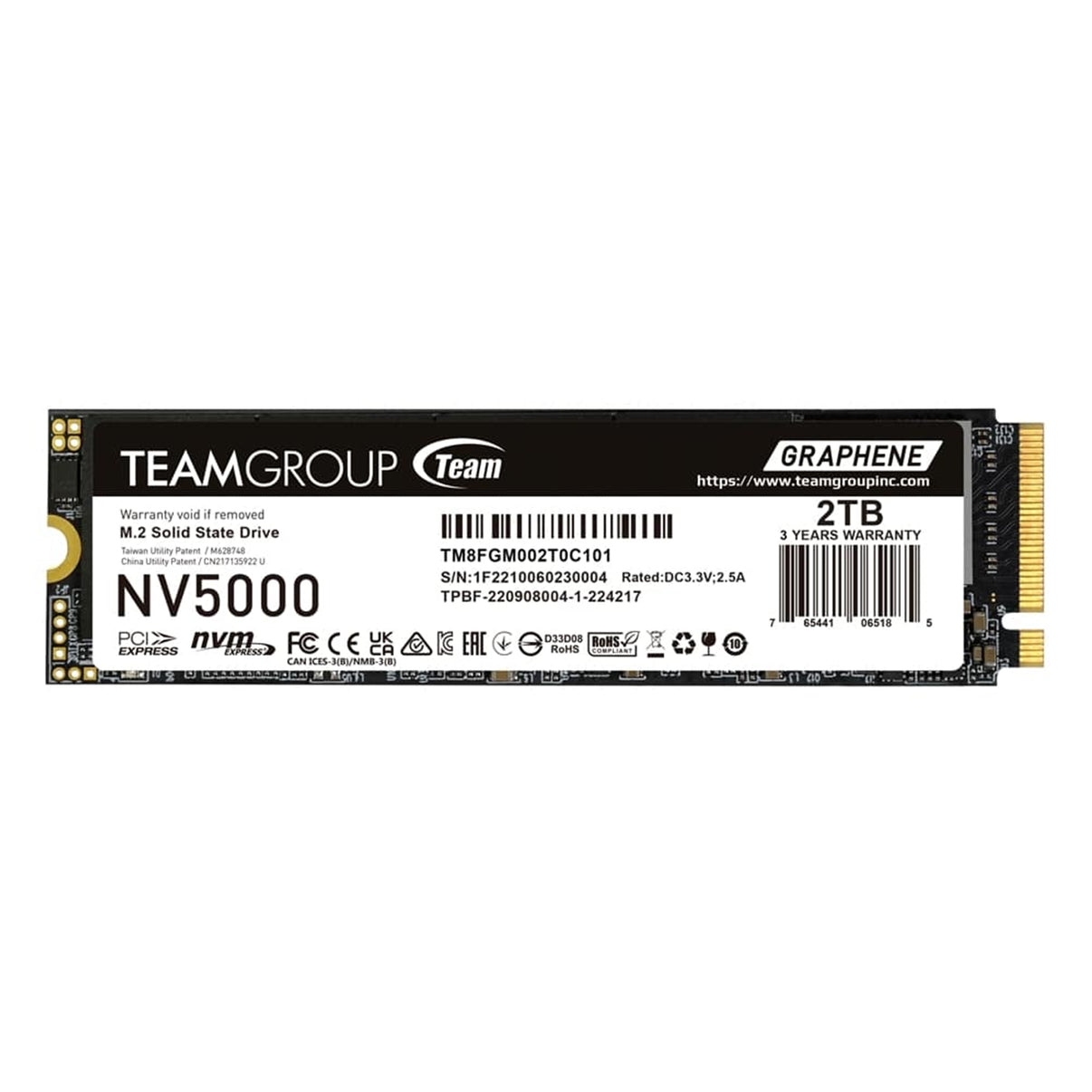 Team NV5000 (TM8FGM002T0C101) 2TB M.2 Interface
