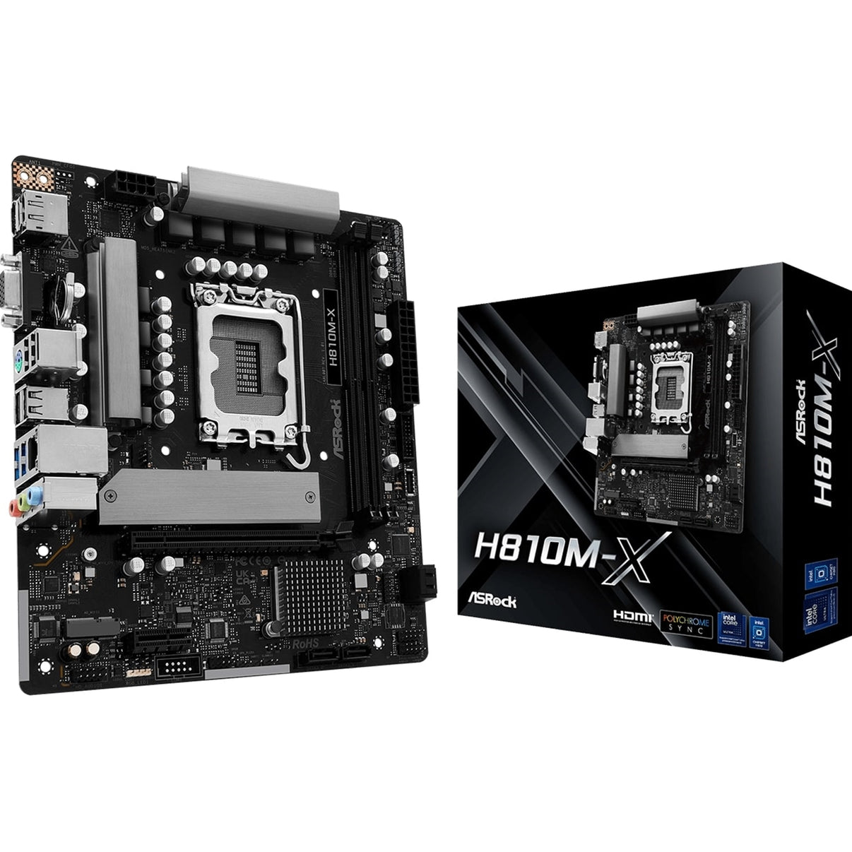 ASRock H810M-X Intel Socket 1851 Motherboard