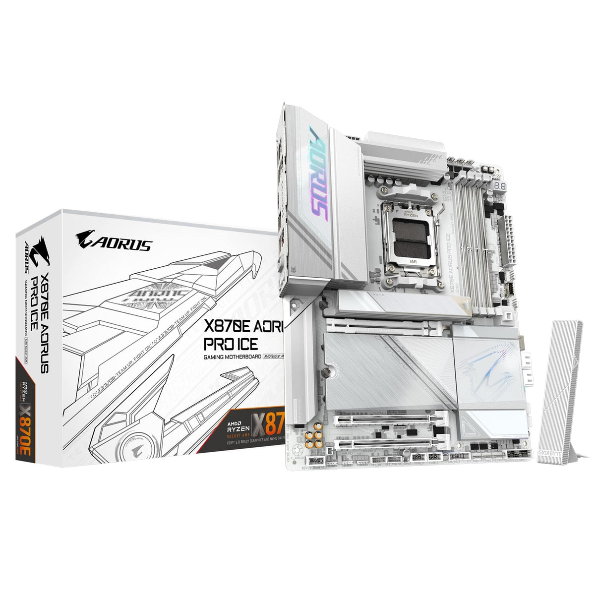 Gigabyte X870E AORUS PRO ICE AMD AM5 Socket Motherboard