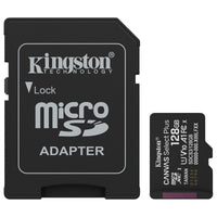 Kingston Canvas Select 128GB Micro SD UHS-I Flash Card with Adapter